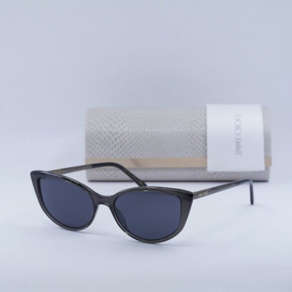 Jimmy Choo NADIA/S 0Y6U IR Cat Eye Sunglasses - Glitter Grey/Grey